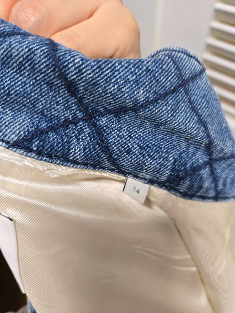 산드로 크리스틴 멀티 트위드 데님 자켓 34--9