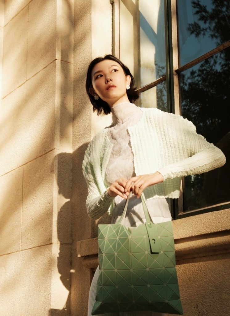 이세이미야케 젤리피쉬 가디건&해칭 스커트--3