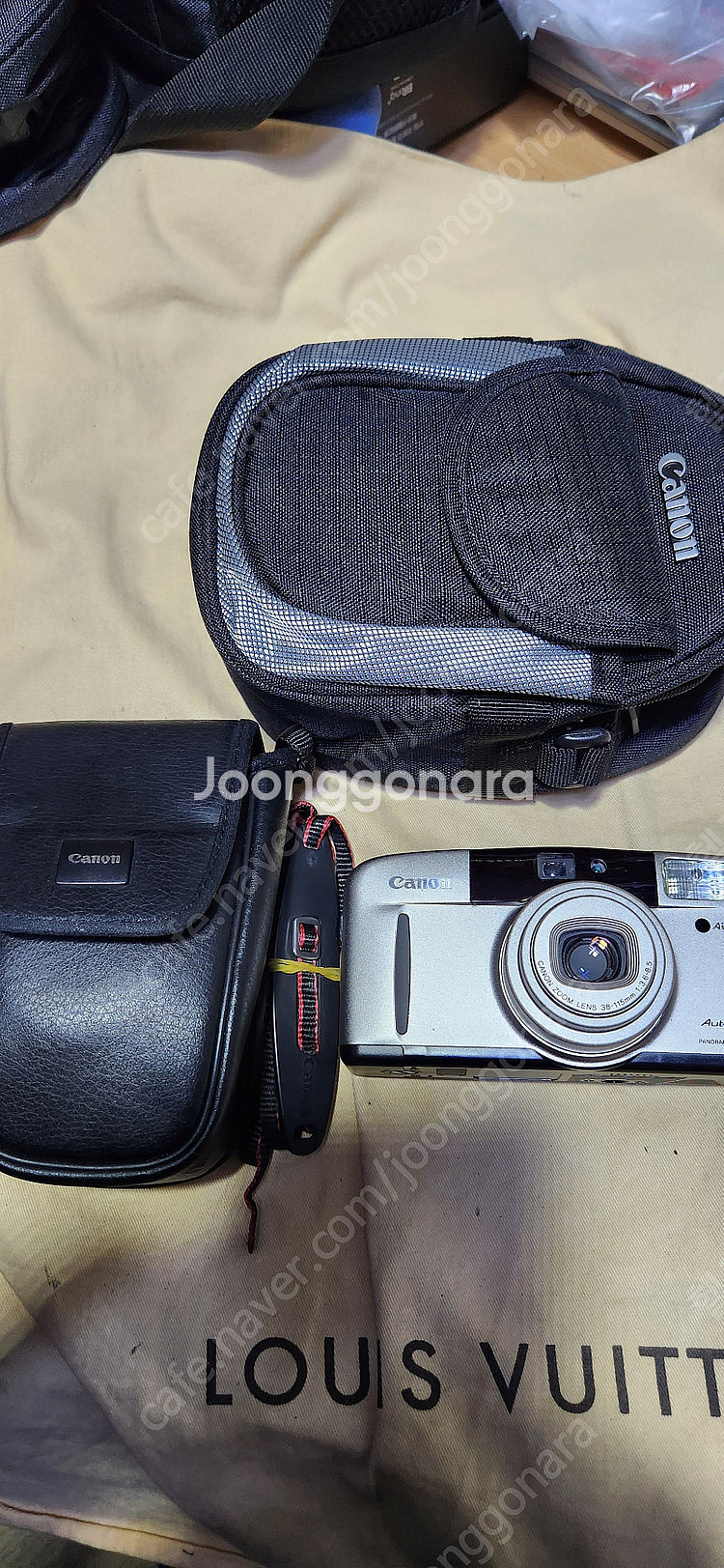 CANON Autoboy SXL(A급), CR123A 2개 전기능ok, 케이스, 캐논가방.--0