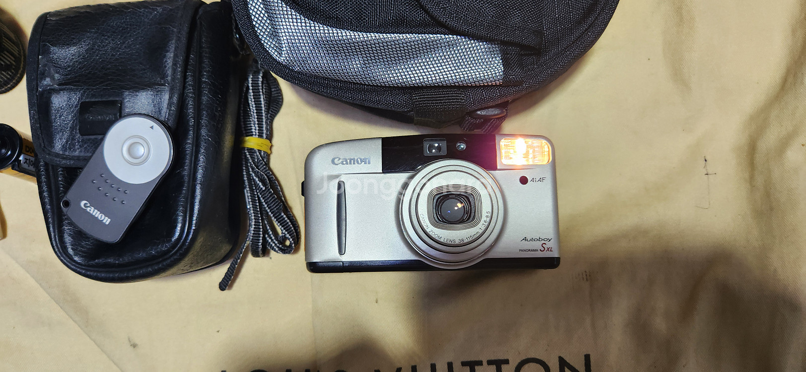 CANON Autoboy SXL(A급), CR123A 2개 전기능ok, 케이스, 캐논가방.--4