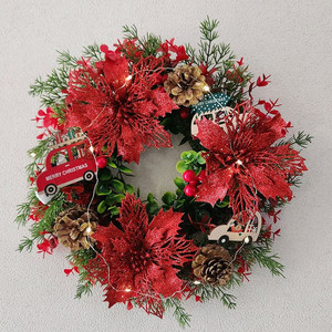 새상품)크리스마스 대형 리스