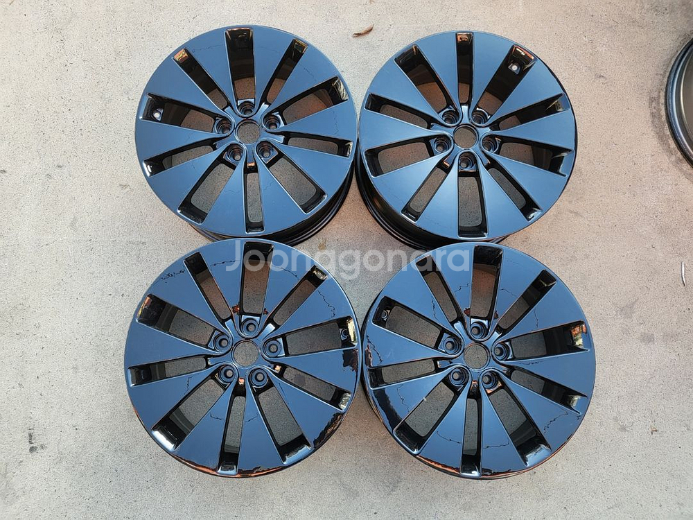 K5 18인치 불판휠 블랙휠 순정휠 중고휠 팝니다--0