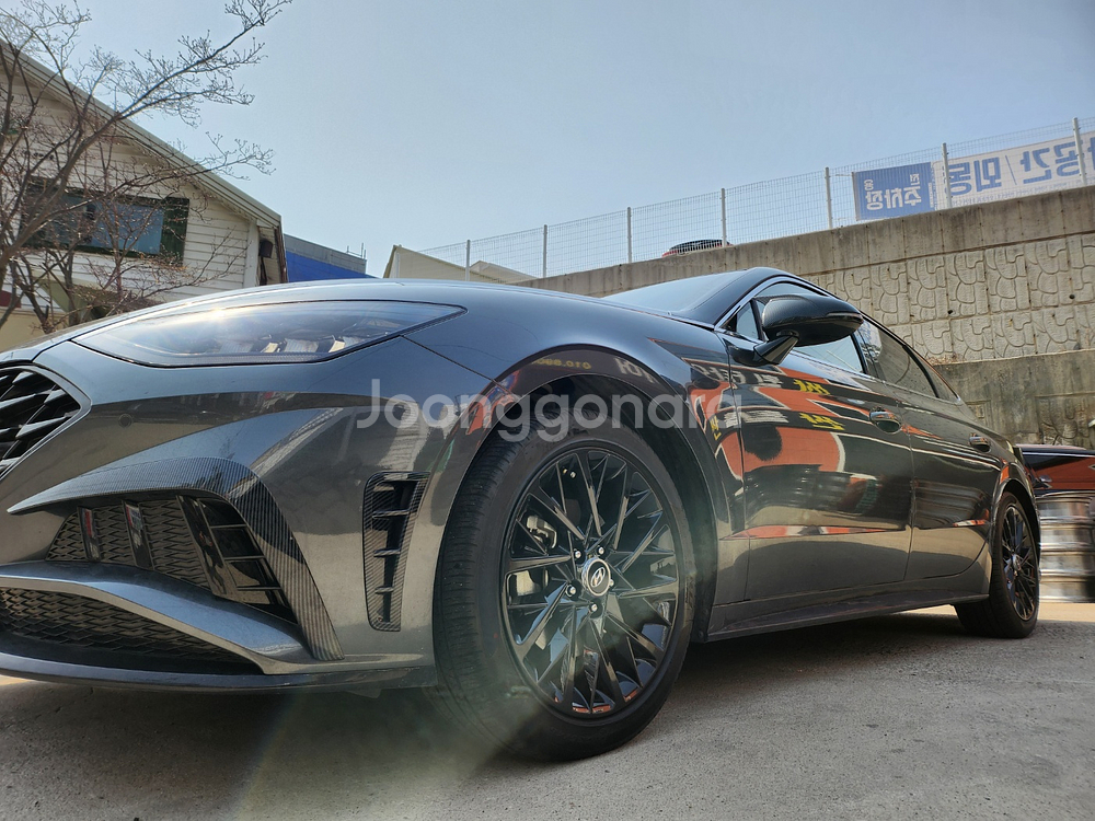 쏘나타 DN8 18인치 인스퍼레이션 블랙휠 순정휠 중고휠 팝니다--0