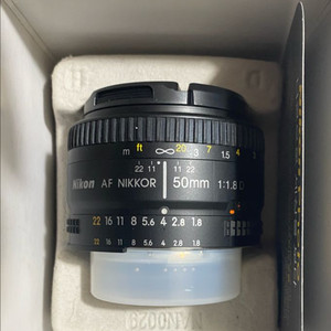 [미사용품/무상AS] 니콘 렌즈 AF 50mm 1.8d