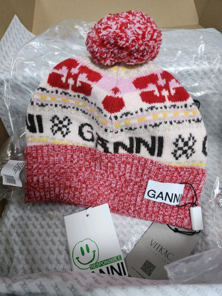 택포 ganni 가니 패턴 디자인 비니 ( 선물가능 새상품 ) 이미지