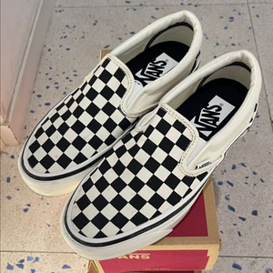 반스 여성 슬립온 체커보드