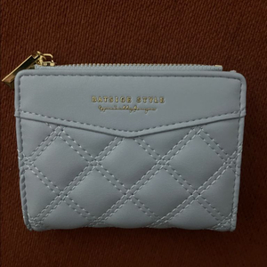 batsioe 스타일 퀼팅 카드지갑