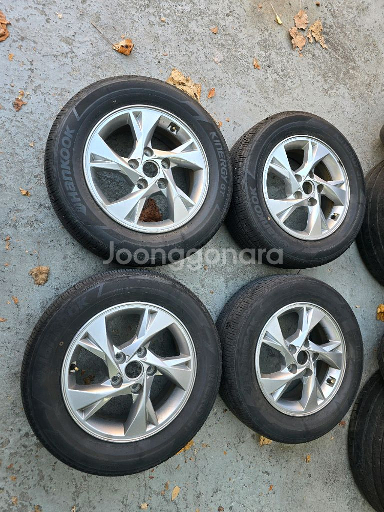 15인치 아반떼 순정휠 타이어--0