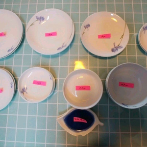 한국도자기 그릇 세트18p