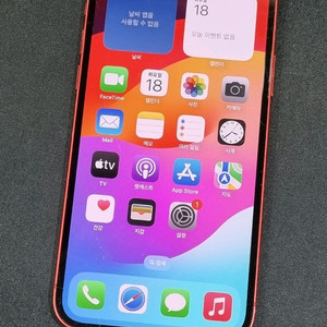 아이폰12 128GB 레드 배터리 80%