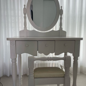 앤틱 화이트 화장대 세트