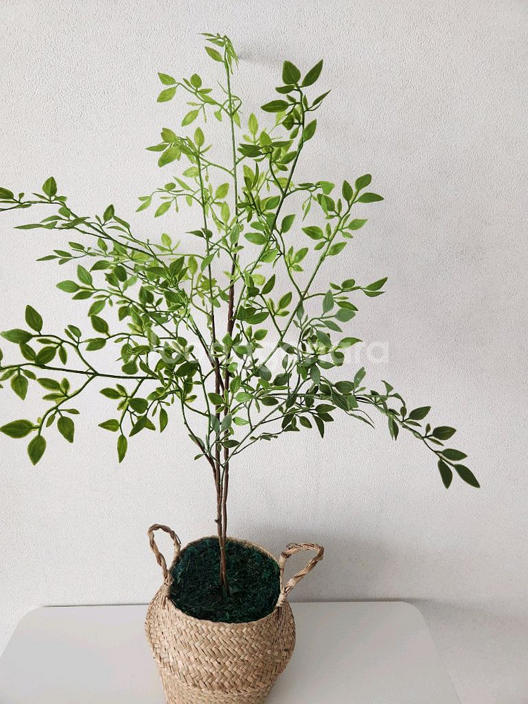 새상품)싱그러운 화초 조화 해초바구니--1