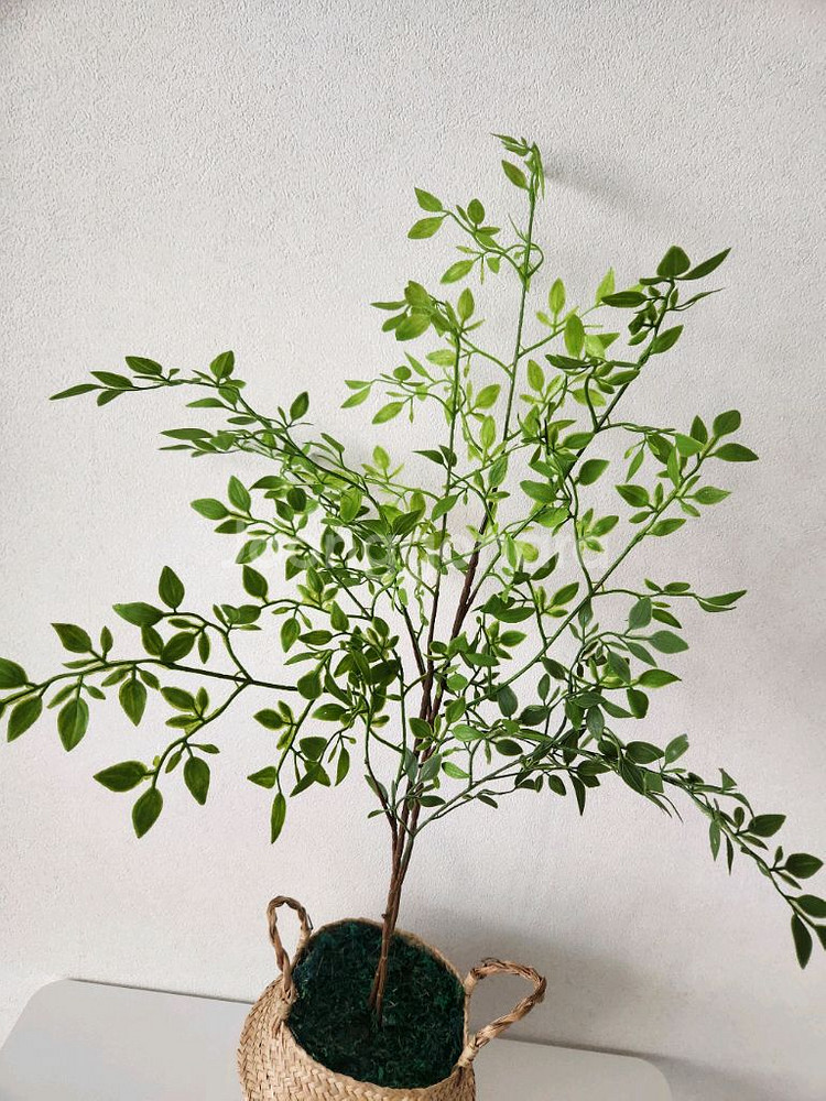 새상품)싱그러운 화초 조화 해초바구니--3