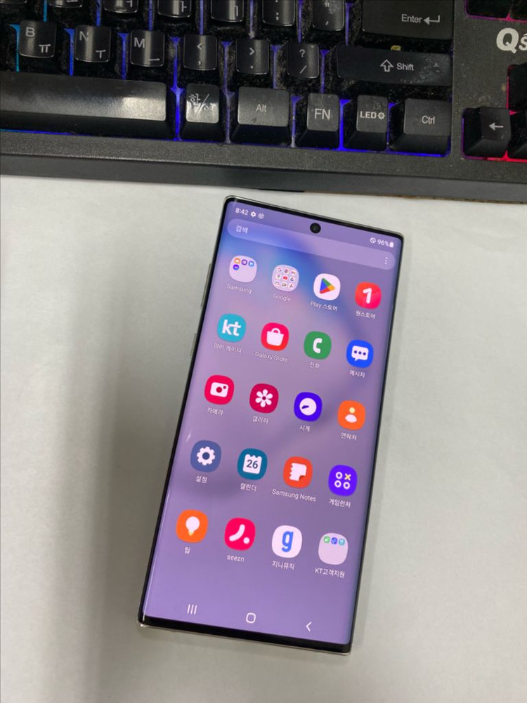 .갤럭시노트10플러스 화이트 SSS급 256G 무잔상 이미지