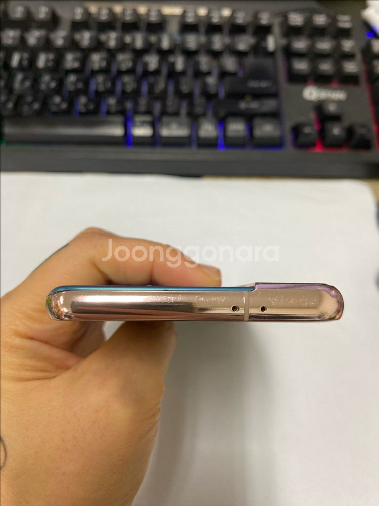 갤럭시S21 퍼플 외관깨끗 256GB 잔상폰 업무폰 배달폰--4