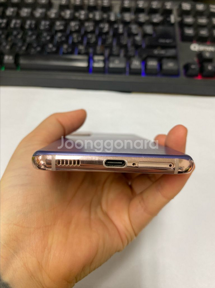 갤럭시S21 퍼플 외관깨끗 256GB 잔상폰 업무폰 배달폰--7
