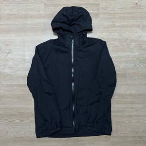 노스페이스 화이트라벨 블랙 로고 바람막이 후드자켓 [블랙] L/100