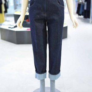 럭키슈에뜨 턴업 데님 팬츠