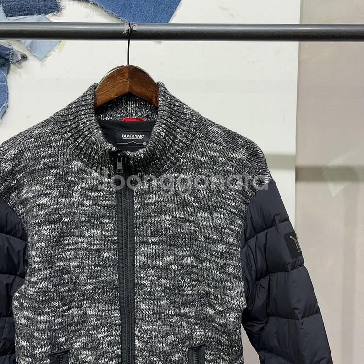 (105) 블랙야크 등산 아웃도어 구스다운 거위털 니트 경량패딩--2