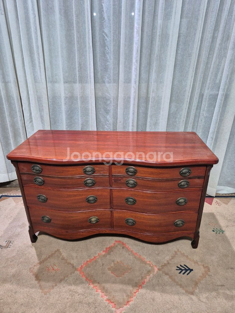 USA 엔틱 6D 와이드 서랍장--1