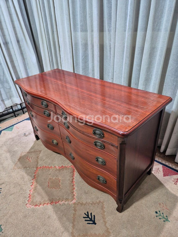 USA 엔틱 6D 와이드 서랍장--2