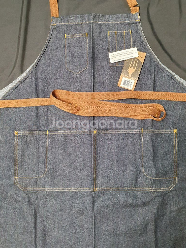 쉐프웍스 Chef Works 멤피스 빕 데님 앞치마 새상품--6