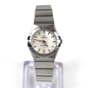 [중고명품다올] 오메가 컨스틸레이션 자개판 여성 쿼츠 시계 24mm 123.102.460.050.01