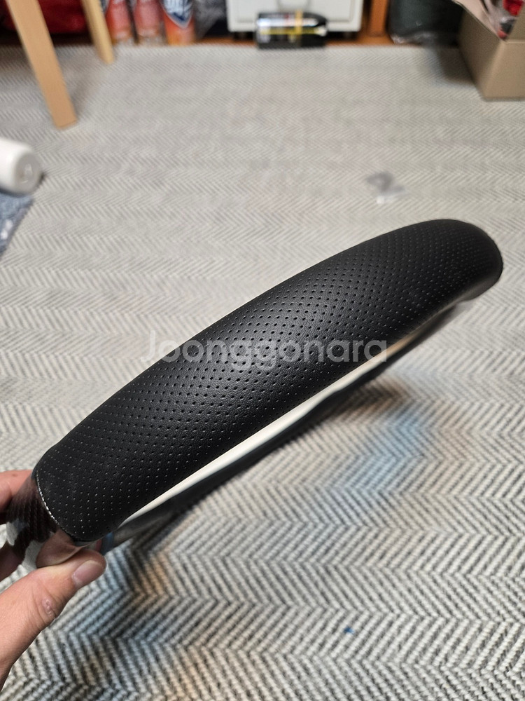 푸조 308/ 3008 카본 핸들링 그립 (가죽 핸들커버)--2