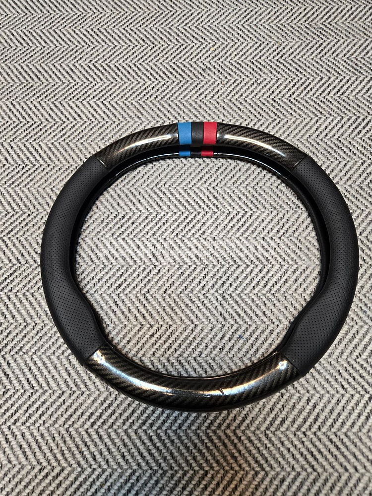 푸조 308/ 3008 카본 핸들링 그립 (가죽 핸들커버)--0