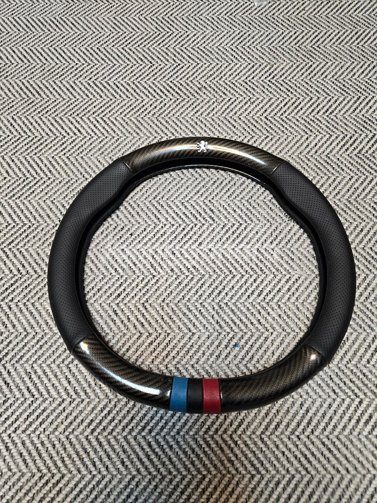 푸조 308/ 3008 카본 핸들링 그립 (가죽 핸들커버)--1