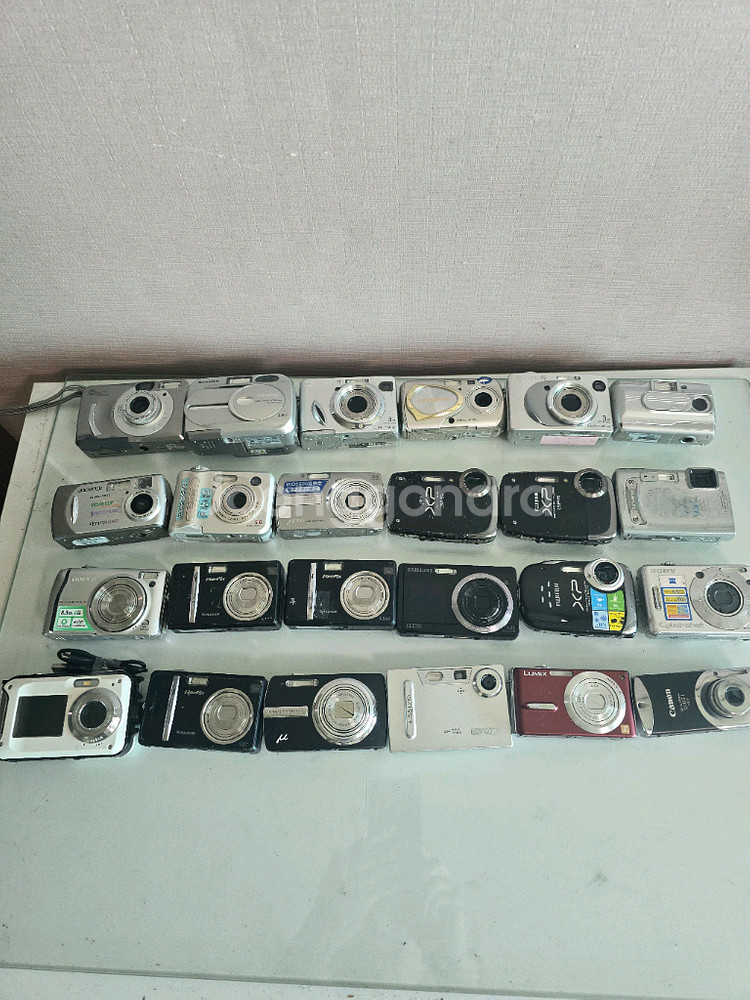 빈티지 소품 부품용 디지털카메라39대일괄 판매--1