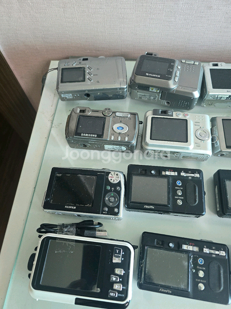 빈티지 소품 부품용 디지털카메라39대일괄 판매--8