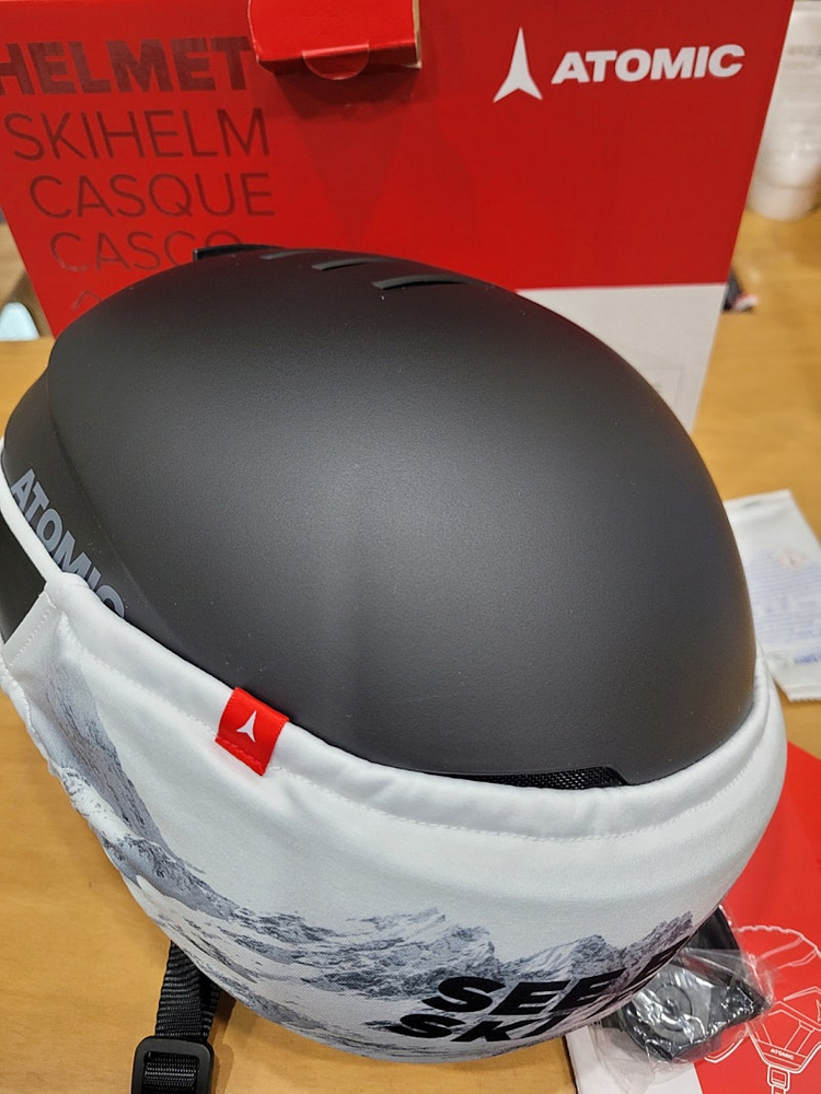 아토믹 아동용 스키/보드 고글 일체형 헬멧 블랙 S 이미지