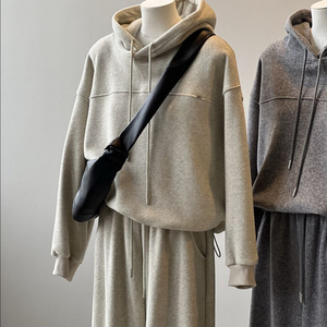 고급 니트 기모 트레이닝세트 오트밀 새제품