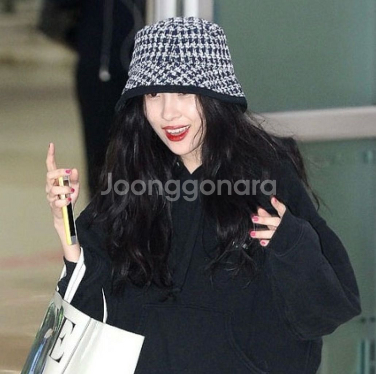 슬리피슬립 글렌체크 버킷햇--4