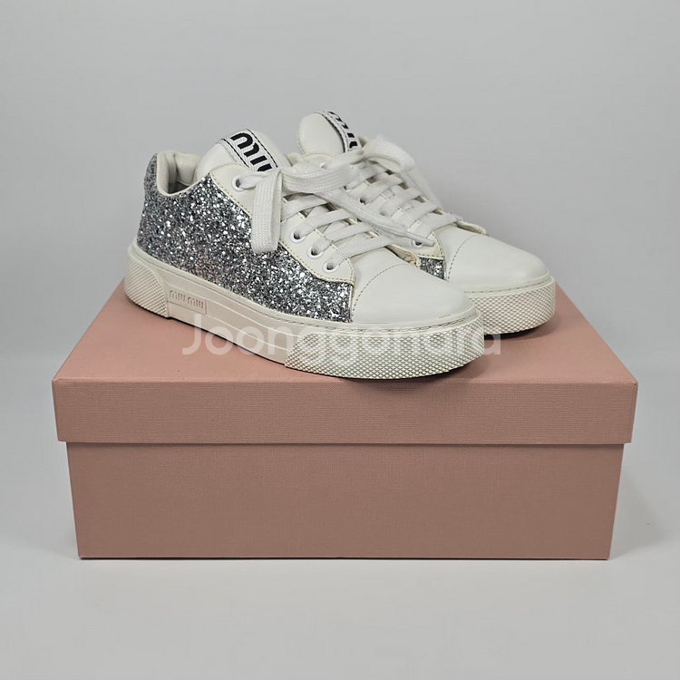 미우미우 글리터 스니커즈 ( 225 )--0