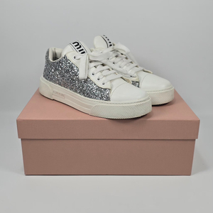 미우미우 글리터 스니커즈 ( 225 )