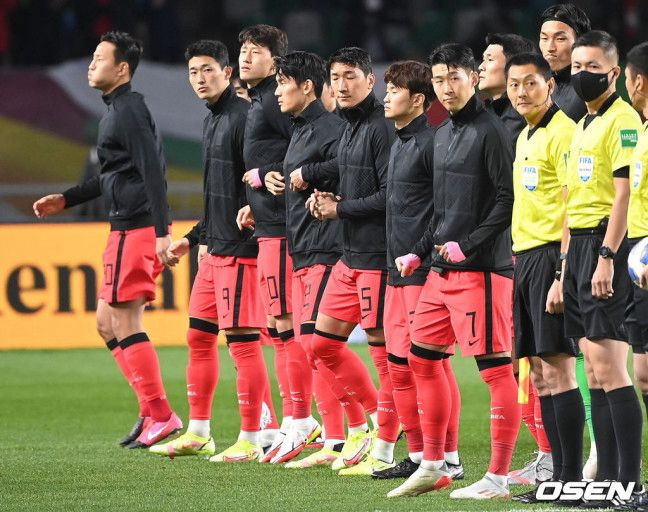 대한민국 국가대표 선수용 국대 앤썸자켓 올블랙 M,L,XL,2XL사이즈 이미지