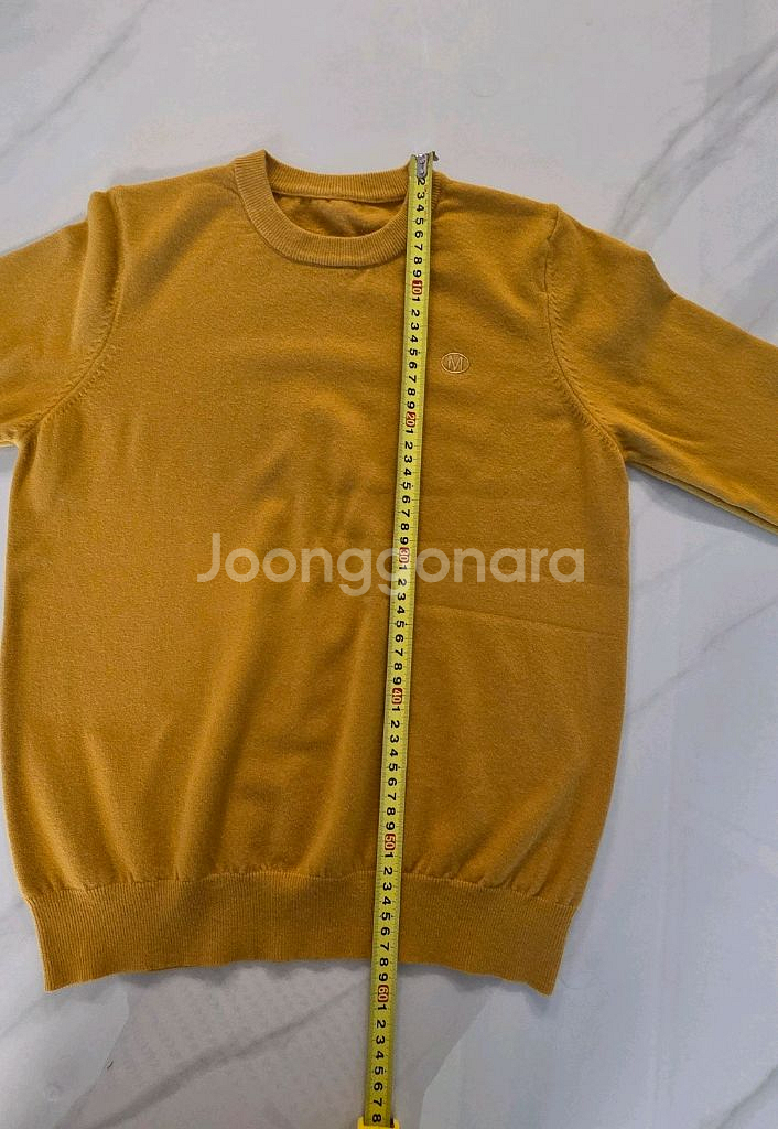 겨자색 니트 새상품 사이즈 프리--5