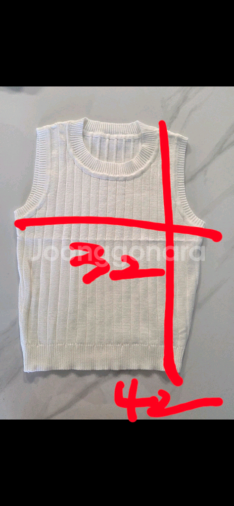 니트슬리브 민소매 새제품--6