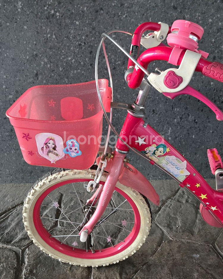 삼천리 시크릿 쥬쥬 어린이 자전거+자물쇠--1