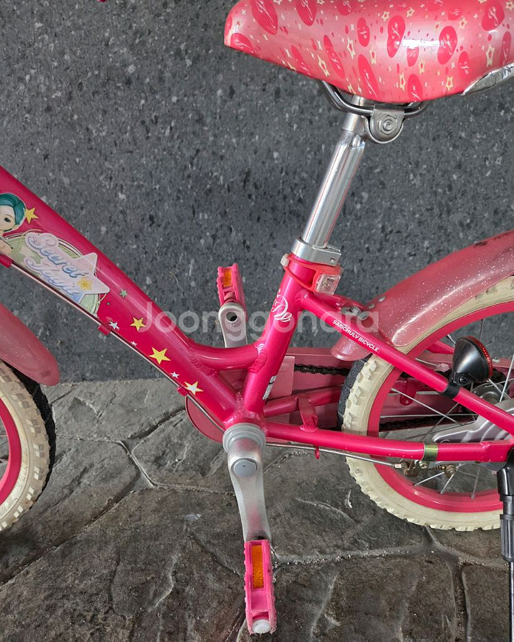 삼천리 시크릿 쥬쥬 어린이 자전거+자물쇠--5