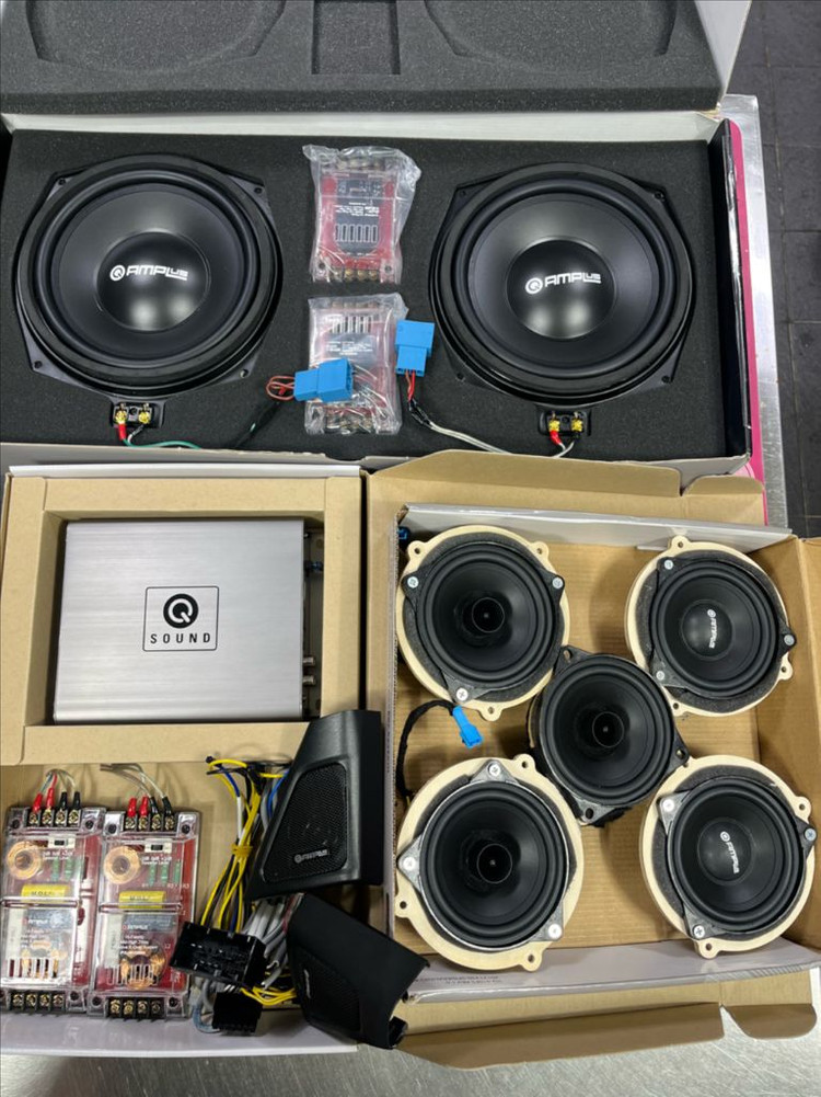 QAMPLUS BMW 스피커업그레이드 세트--1