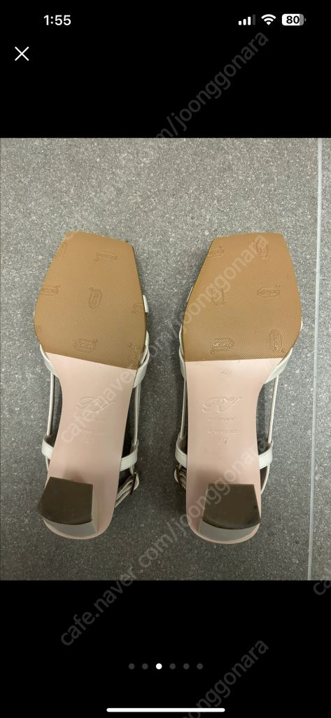 로저비비에 벨비비에 메탈 버클 샌들 37--2