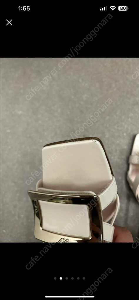 로저비비에 벨비비에 메탈 버클 샌들 37--4