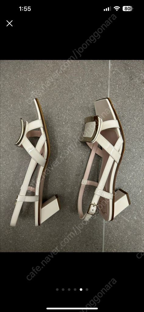 로저비비에 벨비비에 메탈 버클 샌들 37--5