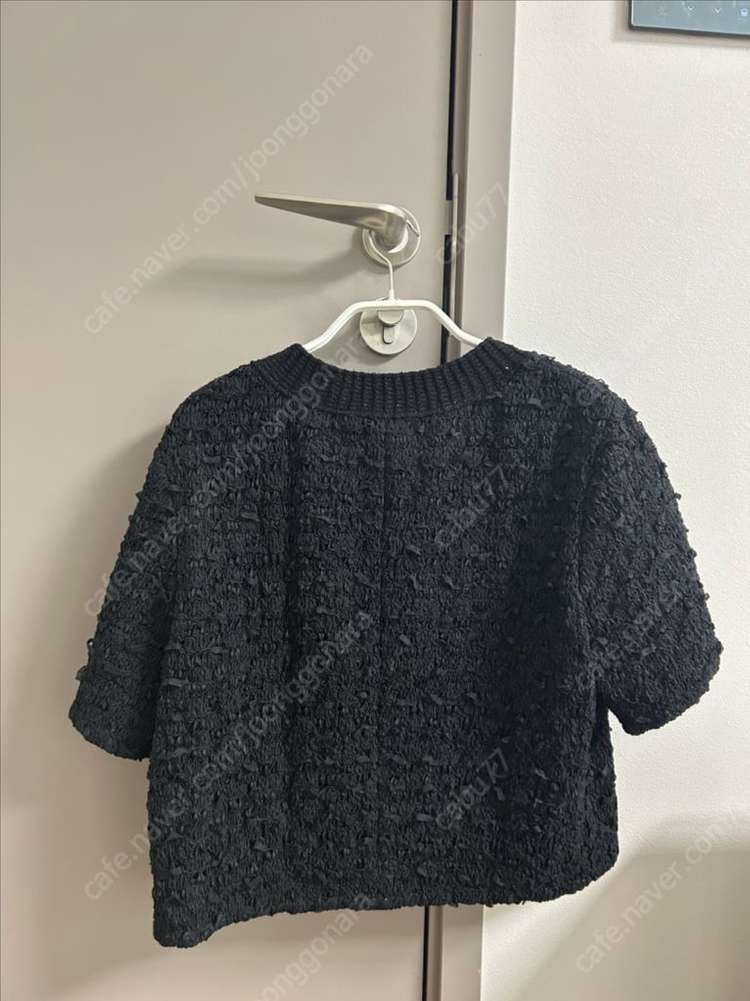 랑방 반팔 트위드--1