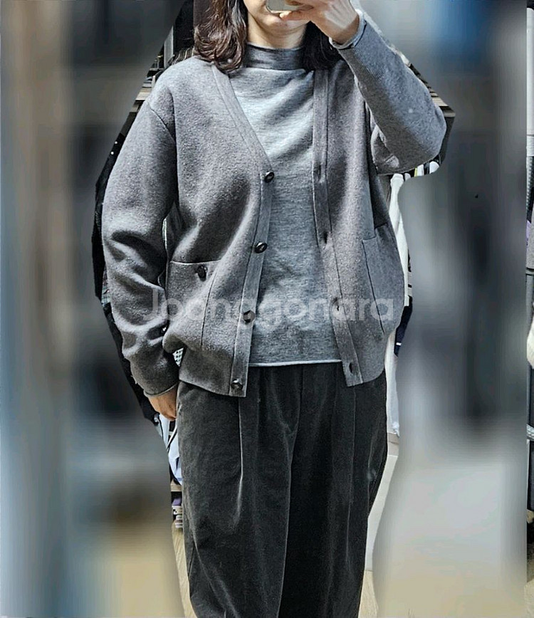 캐시미어 울혼방 가디건 55--5