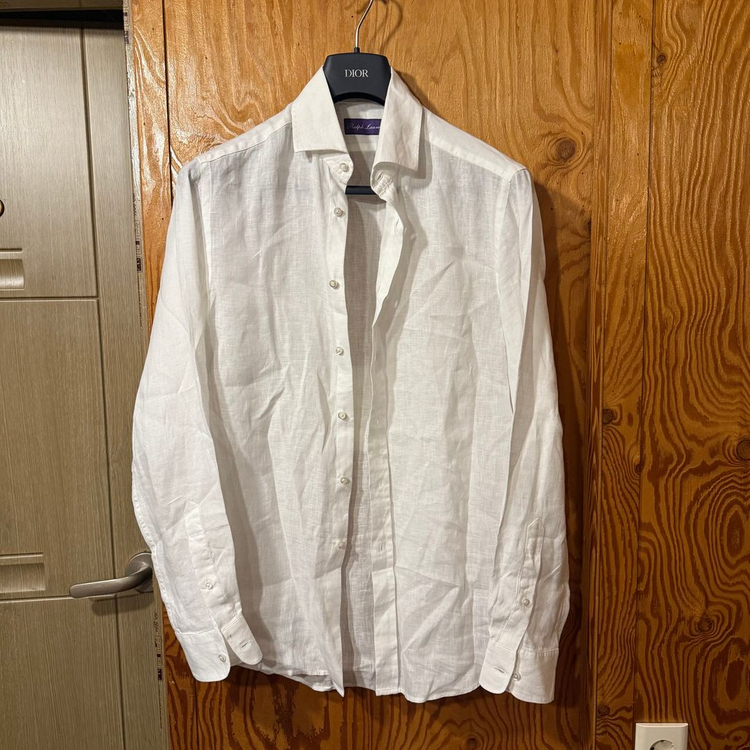 랄프로렌 퍼플라벨 린넨 셔츠--1