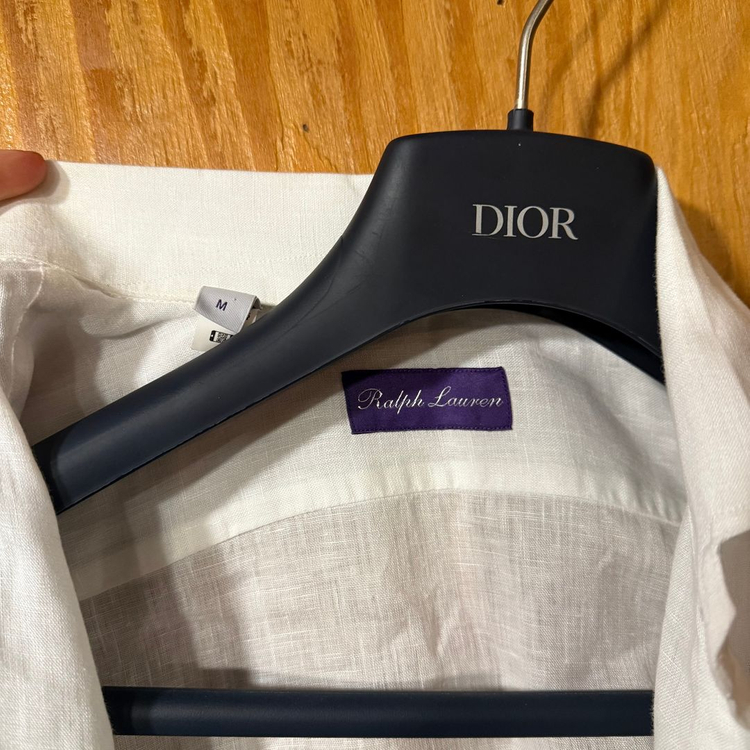 랄프로렌 퍼플라벨 린넨 셔츠--5